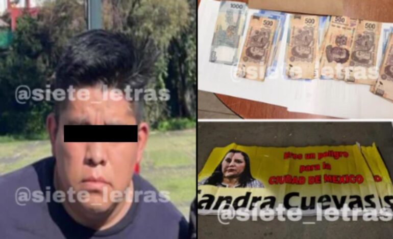 Cae hombre tras intentar extorsionar al equipo de Clara Brugada CDMX