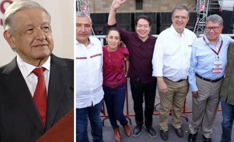 amlo destaca unidad aspirantes presidenciales corcholatas proceso morena