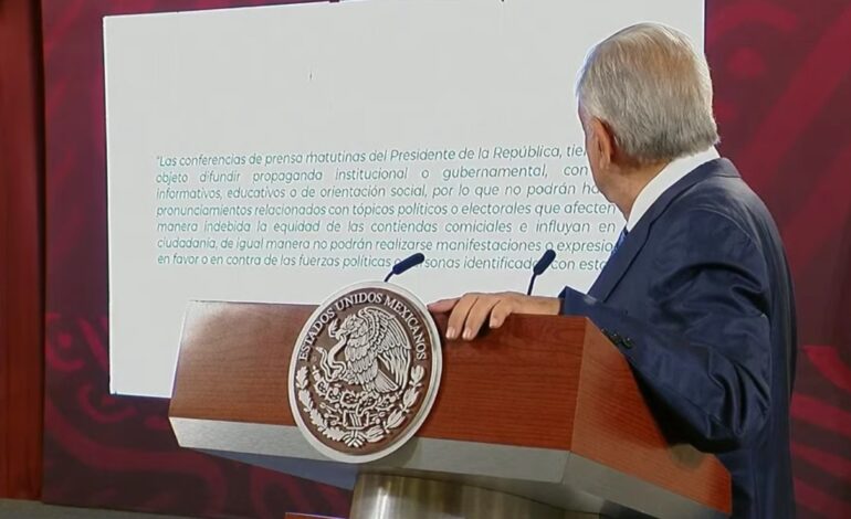 Incluirá AMLO una advertencia a la advertencia que le ordena el INE