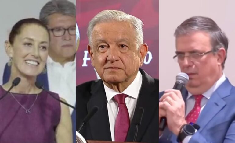 AMLO respalda triunfo de Sheinbaum; espera que Ebrard se mantenga en 4T