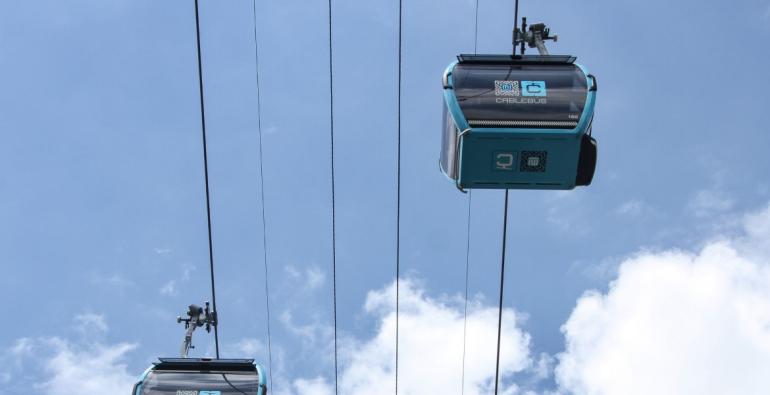 Servicio en Cablebús fue interrumpido por persona que amenazó con saltar