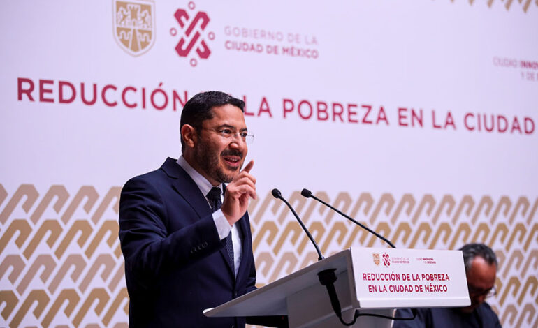 Registra CDMX reducción histórica de pobreza por ingresos