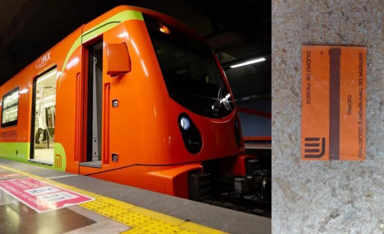 metro boleto naranja