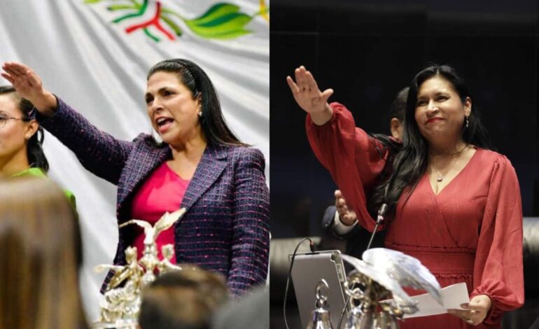 Marcela Guerra y Ana Lilia Rivera, presidentas de Cámara de Diputados y Senado