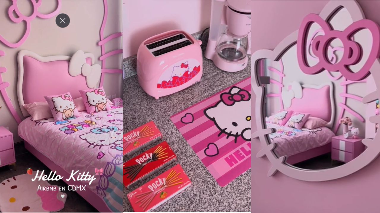 Así es el Airbnb de Hello Kitty ubicado en CDMX