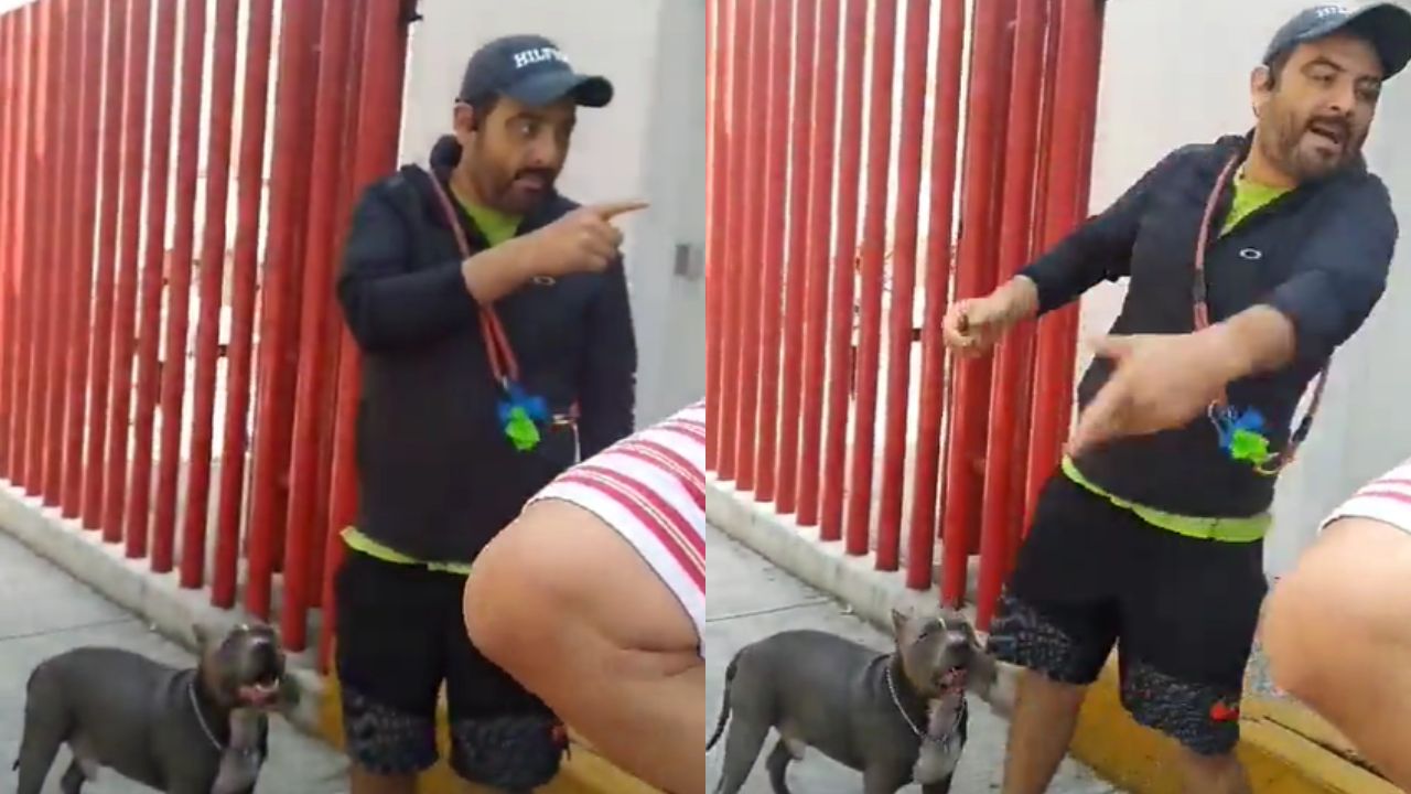 Hombre golpea a mujer que le pidió ponerle correa a su perro