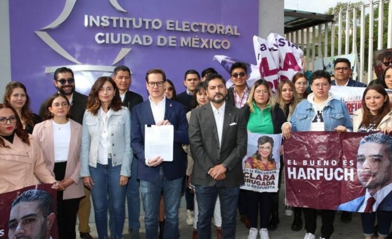 MC denuncia a García Harfuch y Clara Brugada por actos anticipados de campaña