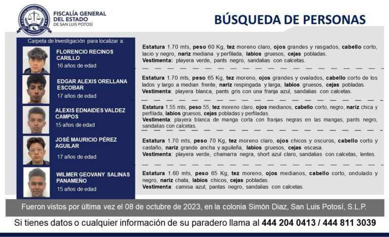 desaparecen cinco jovenes migrantes en san luis potosi