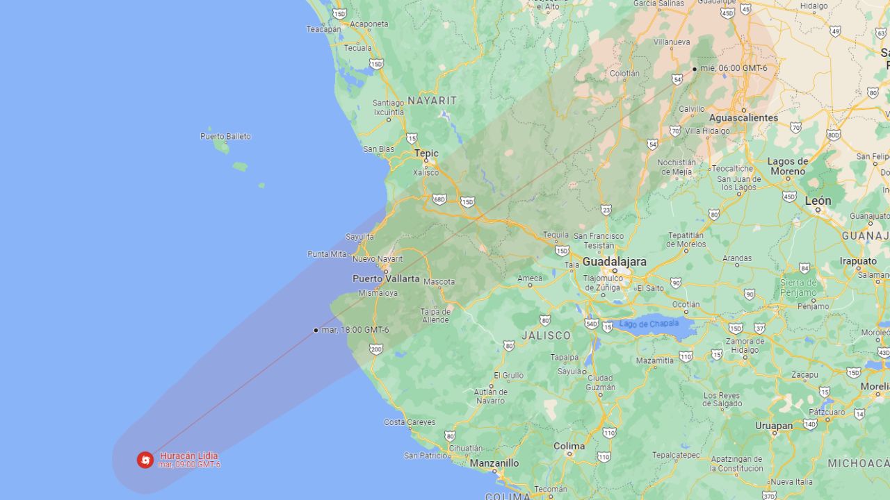 Huracán ‘Lidia’ se intensifica a categoría 3; tocará tierra en Jalisco