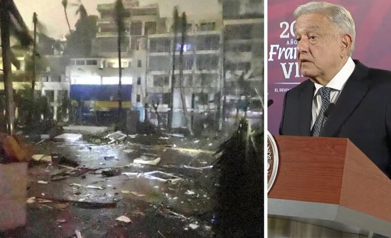 por ahora no se reportan muertes por huracan otis en acapulco amlo