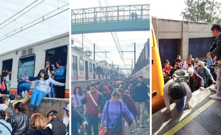 video desalojan usuarios por las vias del metro linea a servicio ya fue restablecido