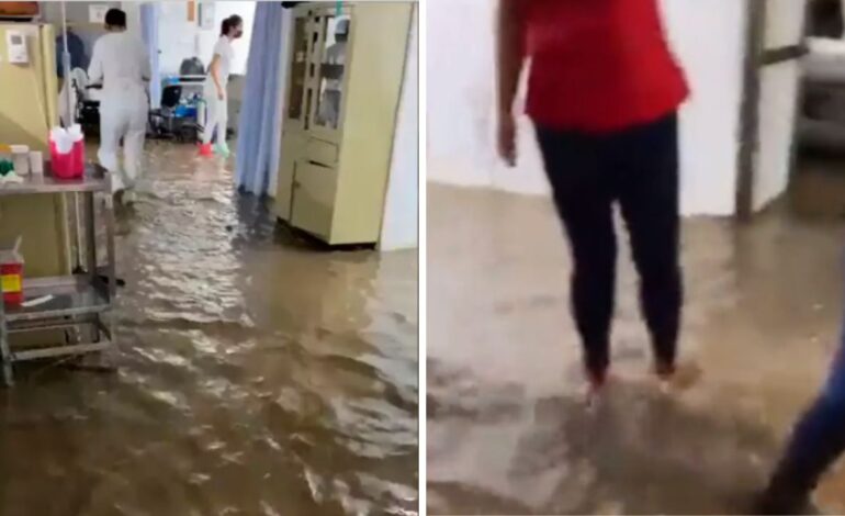 video huracan lidia inunda hospital autlan en jalisco