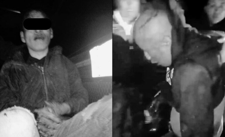 Taxistas intentan linchar a asaltantes en Temoaya Edomex