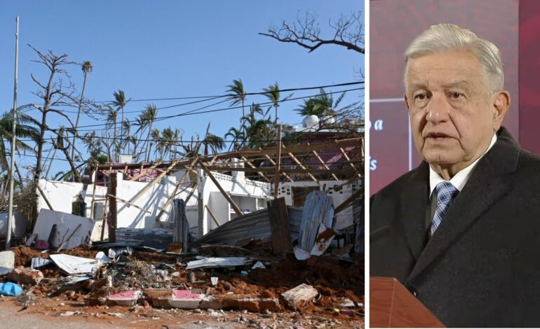 amlo anuncia plan de apoyo a damnificados acapulco guerrero por huracan otis