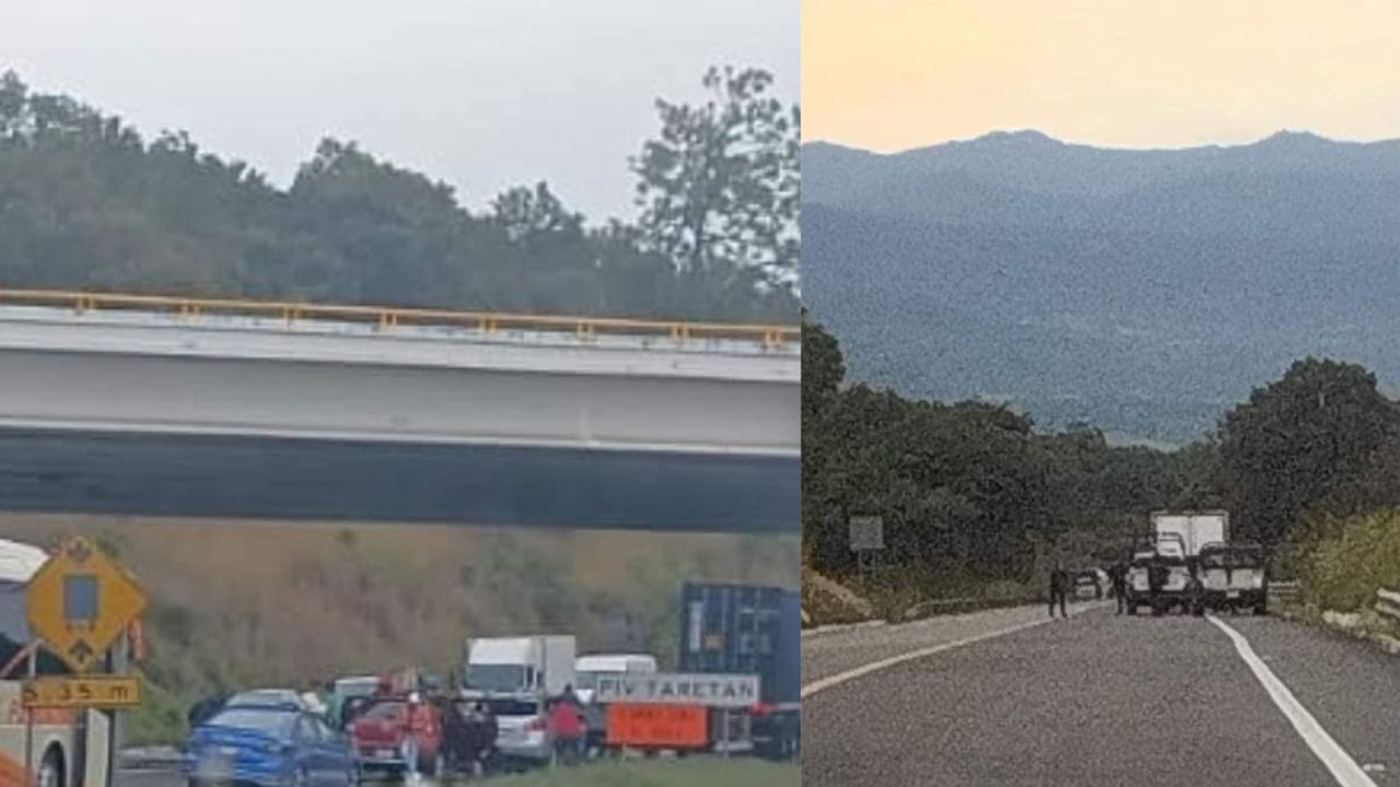 Persecución desata balacera en autopista Siglo XXI cerca de caseta de Taretan