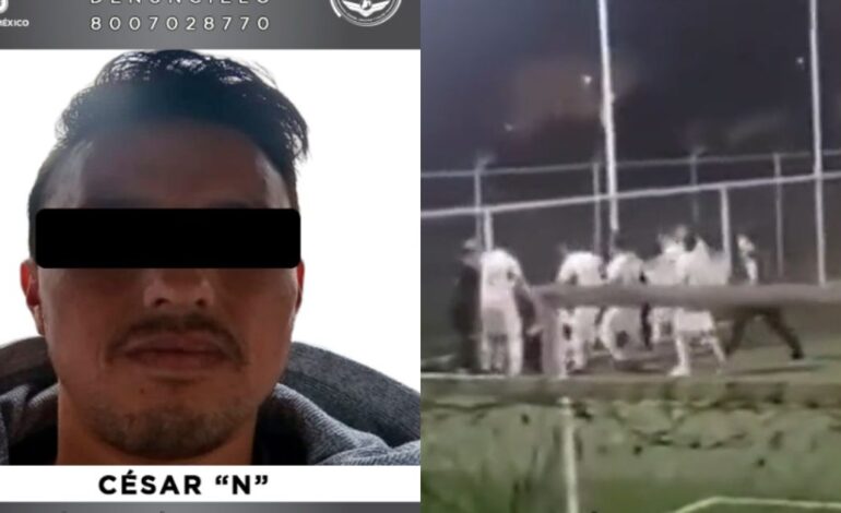 Vinculan a hombre que golpeo a colombiano tras jugar futbol en Texcoco