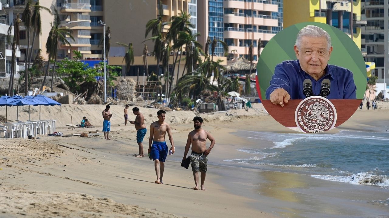 AMLO promete un Acapulco al 100% en marzo tras huracán ‘Otis’
