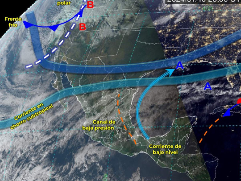 Entrada de frente frío 26 causará lluvias, tolvaneras y heladas en México