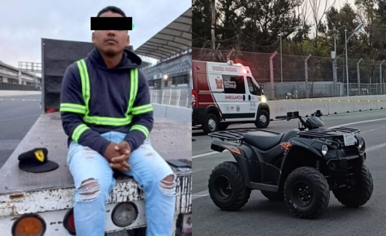Arrestan a hombre tras atropellar a ciclista en el Autodromo Hermanos Rodriguez