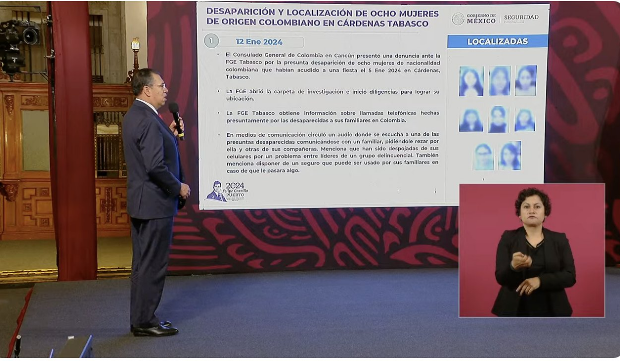 Colombianas serán deportadas por falsear su declaración de ingreso a México: SSPC