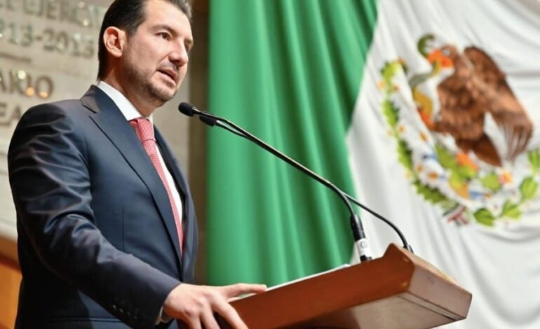 Emociona a priistas discurso de Elias Rescala en Camara de Diputadas y Diputados de Toluca Estado de Mexico