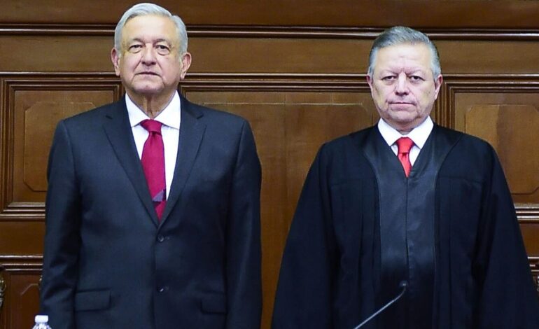 Zaldívar niega injerencia de AMLO en el Poder Judicial