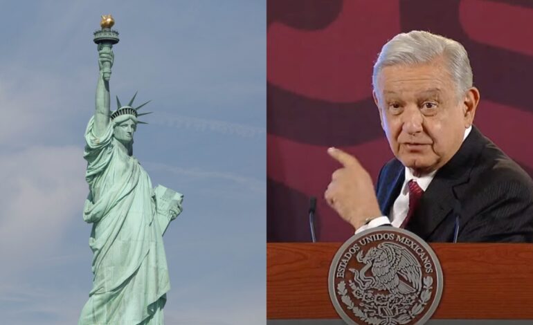 amlo estatua libertad