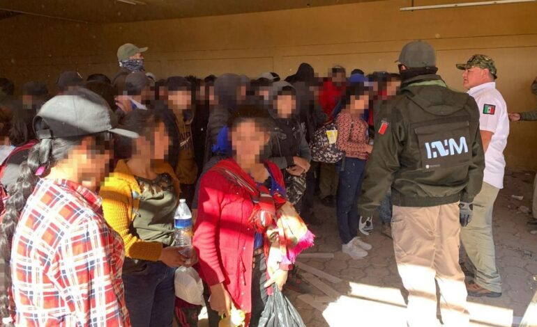 Aseguran a 101 migrantes guatemaltecos abandonados en casa en Sonora