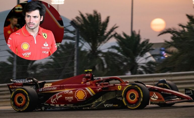 carlos sainz domina con ferrari el segundo dia de pruebas pretemporada de f1