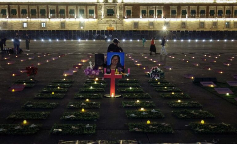 Zocalo victimas de feminicidio