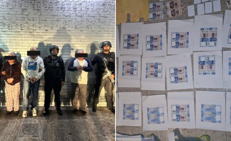 Detienen a integrantes de Los Arroyo, banda dedicadar a falsificar billetes