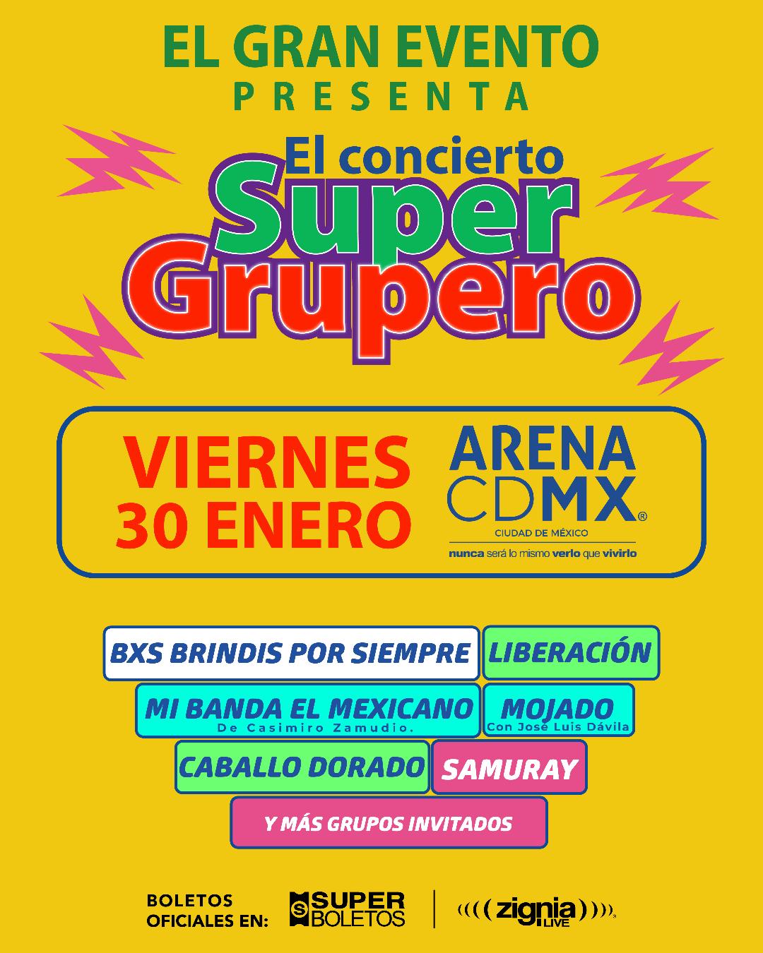 El Concierto Súper Grupero en la ARENA CDMX