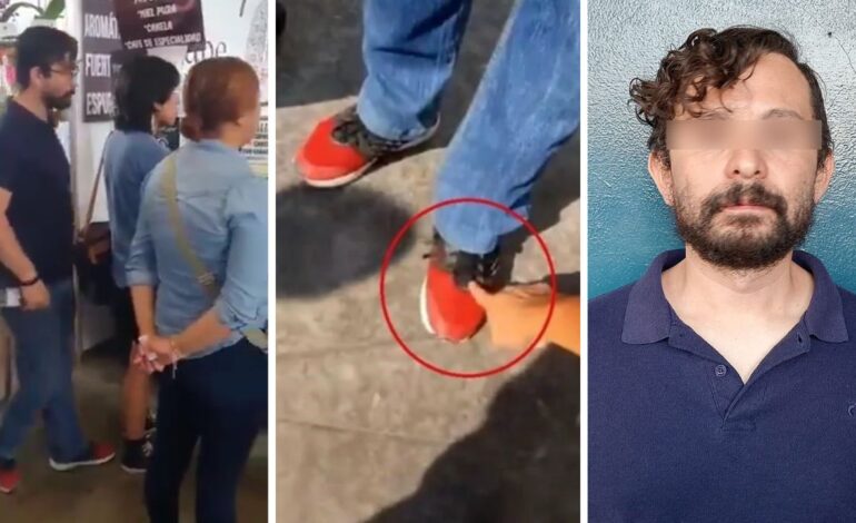 captan a hombre grabando bajo faldas de mujeres en feria de puebla era maestro de la buap