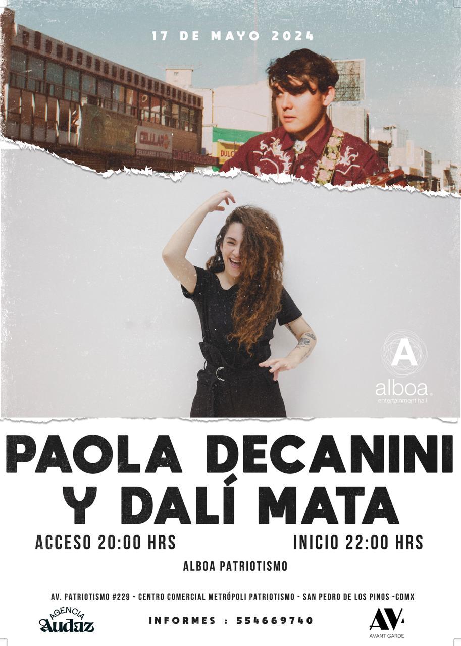 LA NUEVA GENERACIÓN MUSICAL: PAOLA DECANINI y DALÍ MATA buscan conquistar la CDMX con show especial