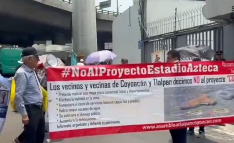 protesta agua Televisa