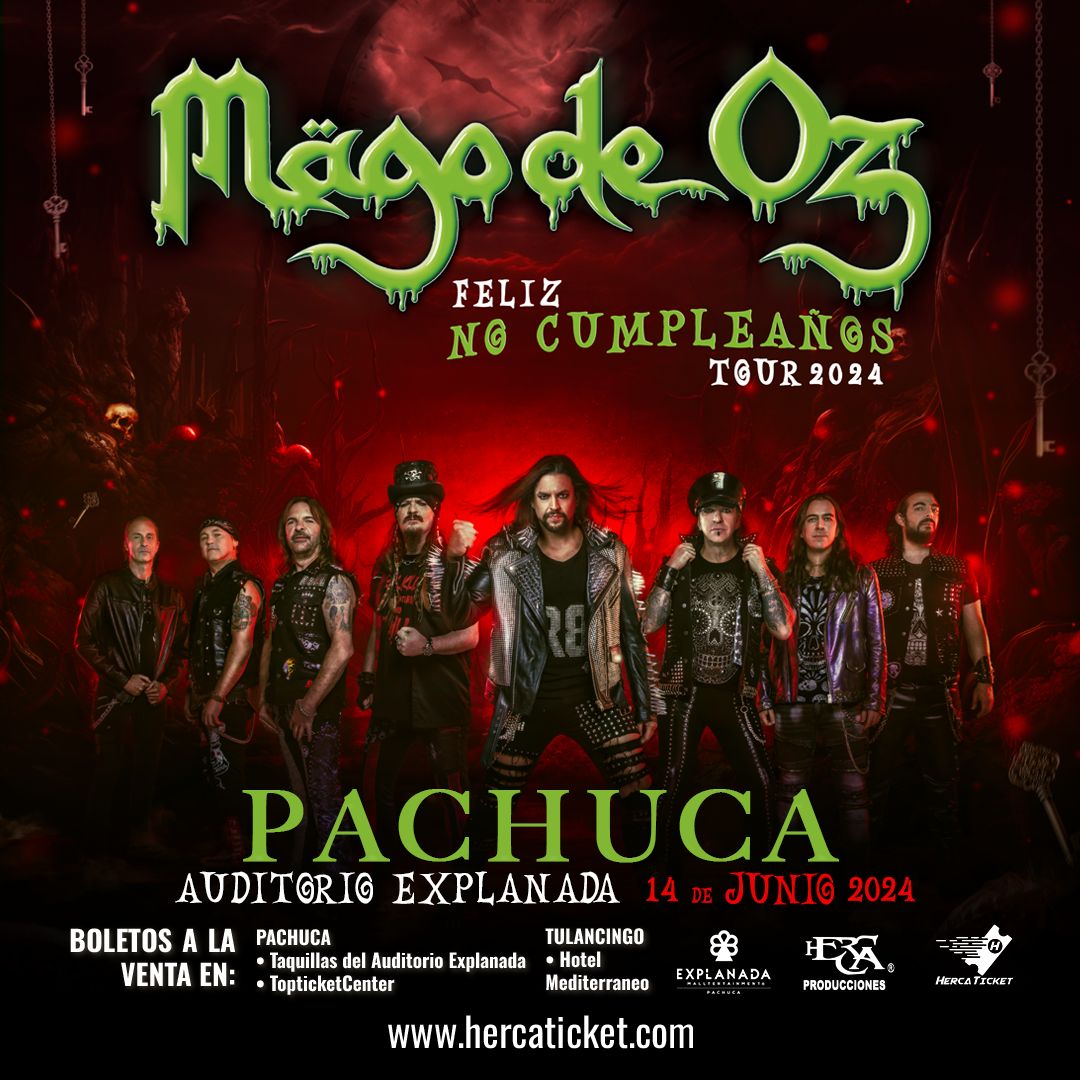 MÄGO DE OZ: un viaje mágico de FOLK METAL en PACHUCA este viernes 14 de junio de 2024