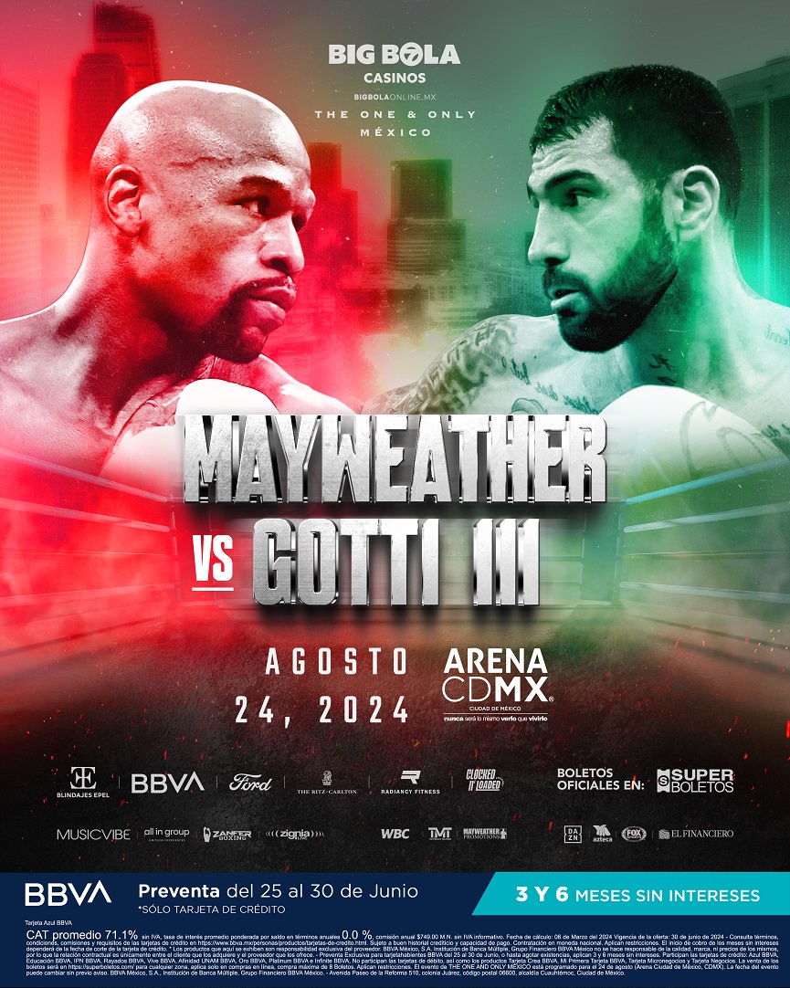 MAYWEATHER GOTTI CARTEL ARENA CDMX