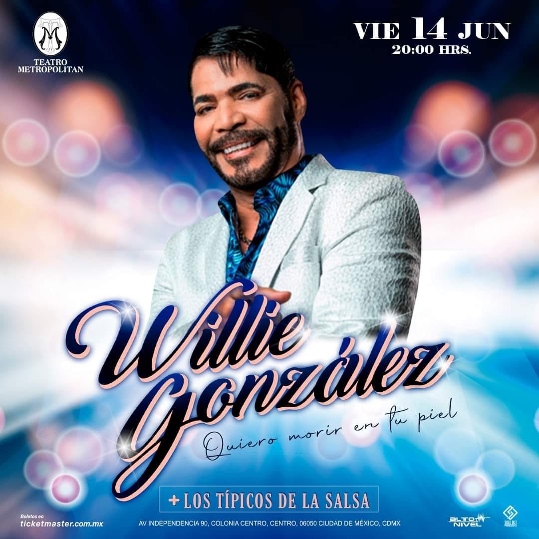 El ícono salsero WILLIE GONZÁLEZ se presentará mañana viernes en el teatro Metropólitan