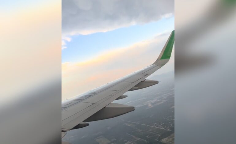 Graban momentos de pánico por fuerte turbulencia en vuelo Cancún-Monterrey