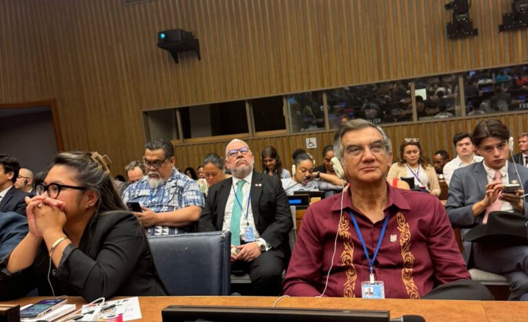 Asiste Americo Villarreal a presentacion del Cuarto Informe Nacional Voluntario de Mexico en la ONU