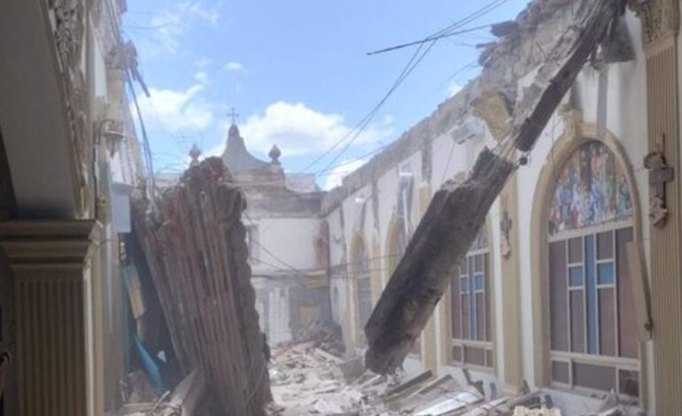 Colapso techo Parroquia