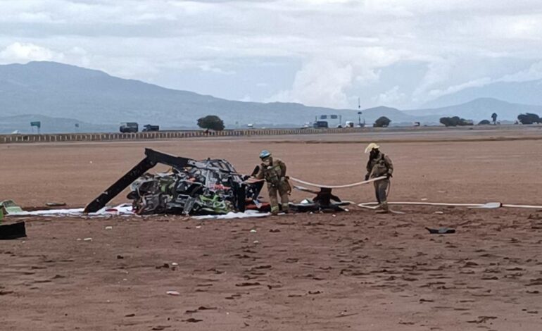 desplome helicoptero Atoyac