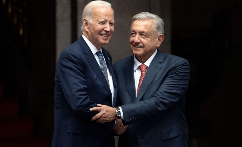“Le felicito”, dice AMLO a Biden por renunciar a la reelección en EUA