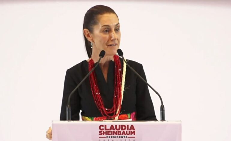 nunca mas un calladita te ves mas bonita asegura claudia sheinbaum a las mujeres