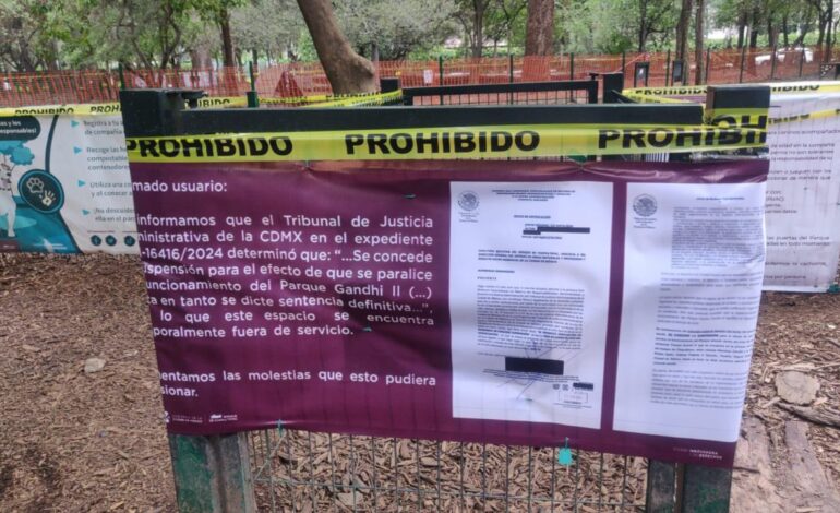 Vecinos exigen la reapertura de parque para perros en Polanco