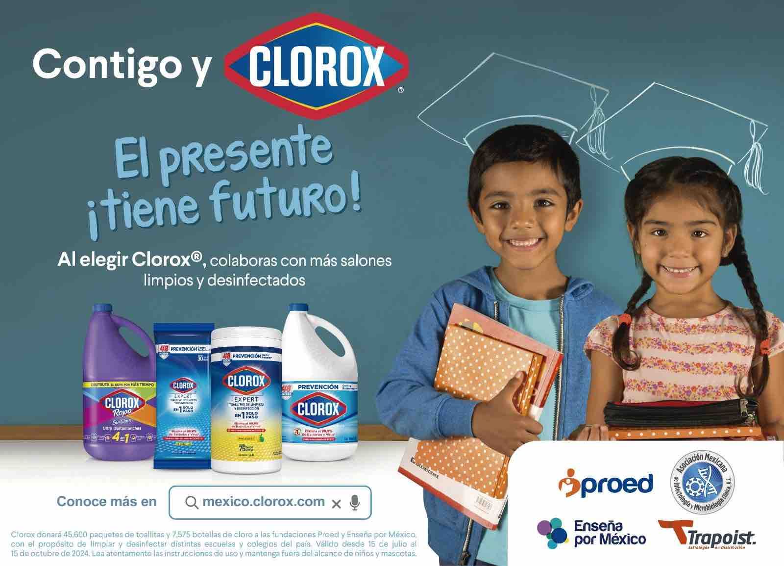 En este regreso a clases, CLOROX® dona más de 50 mil de sus productos a escuelas públicas de México