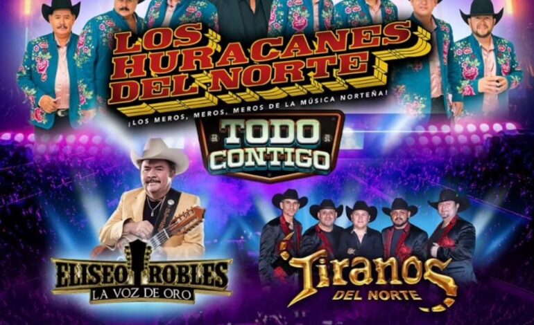 Mañana sábado los HURACANES DEL NORTE ofrecerán concierto histórico en la ARENA CDMX