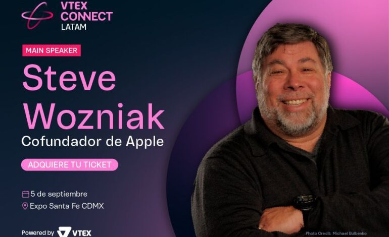 Steve Wozniak estará presente en VTEX CONNECT LATAM