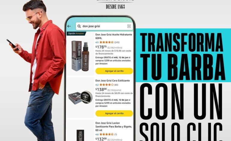 Don José Grisi impulsa su estrategia de e-Commerce de “barbería” en Amazon y MercadoLibre