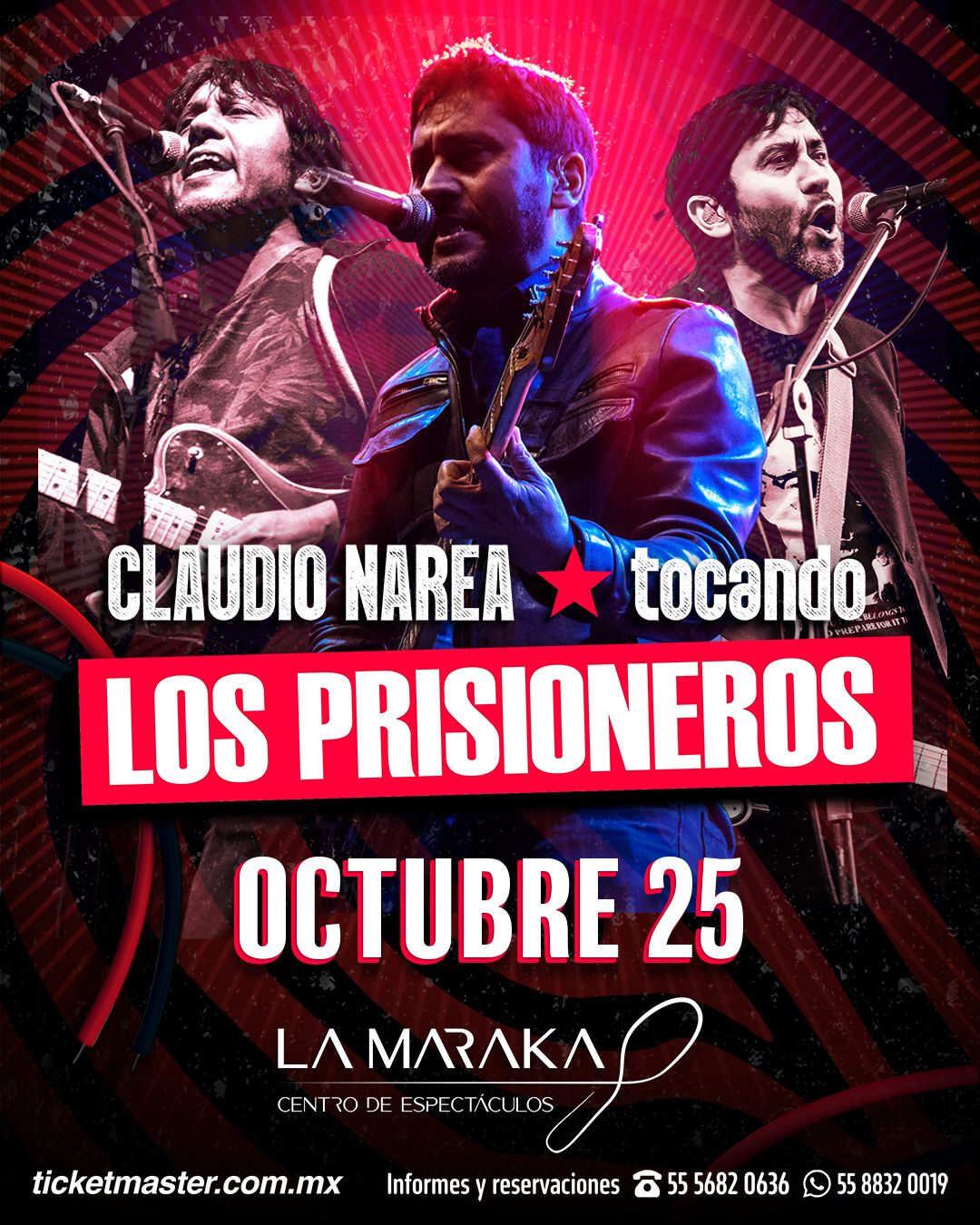 CLAUDIO NAREA, cantante de los prisioneros presenta “ÚNETE AL BAILE TOUR” en la Maraka en la CDMX